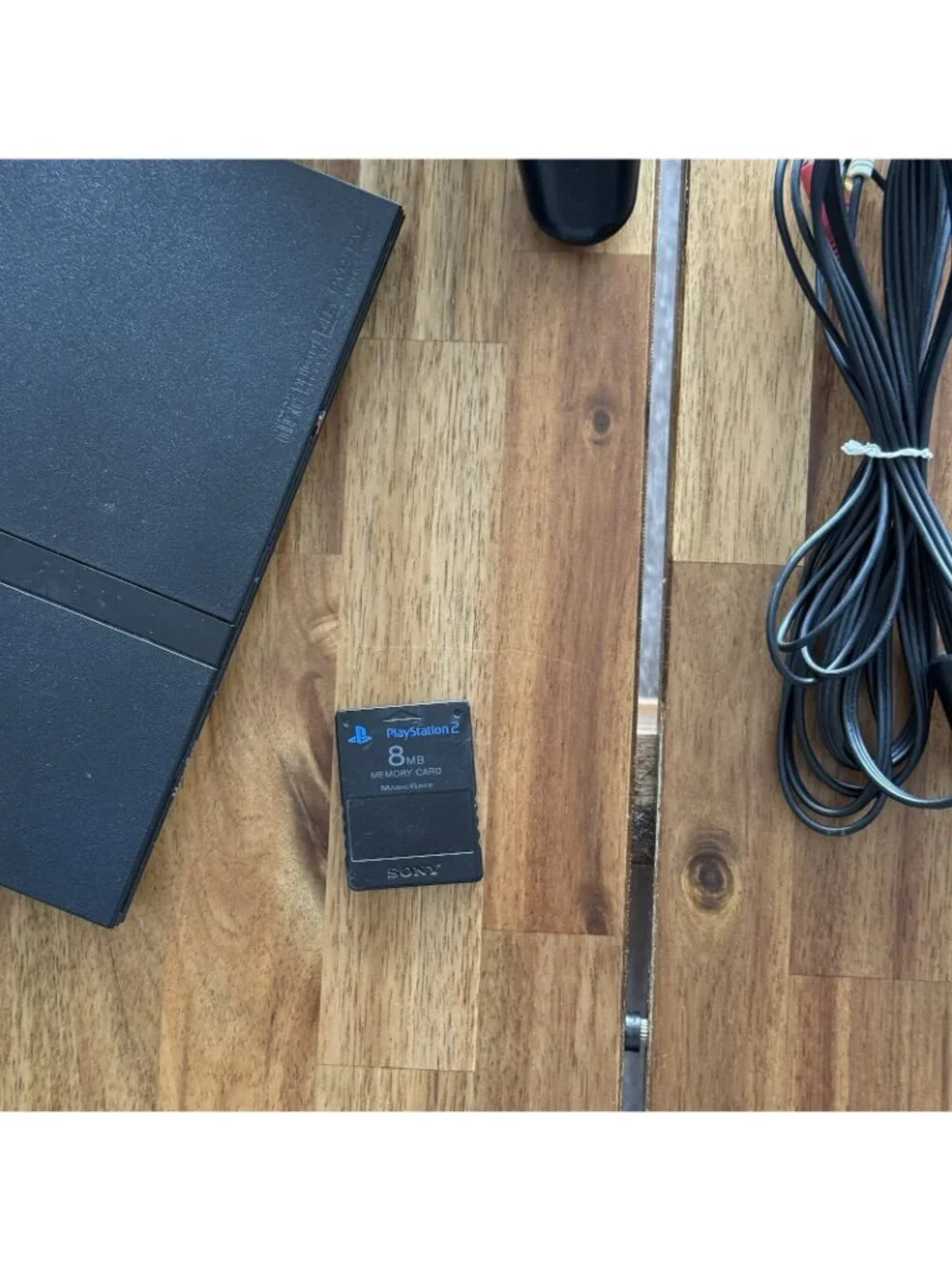 Sony PlayStation 2 Slim PS2 Black Console Controller Cords Viewtiful Joe Memory‎